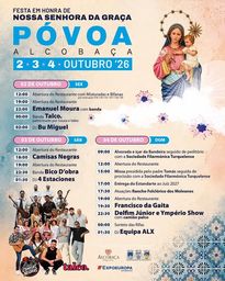 Cartaz Festa em honra de Nossa Senhora da Graça 2026 - Póvoa