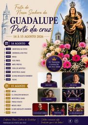 Cartaz Festa em honra de Nossa Senhora da Guadalupe 2026 - Porto da Cruz