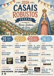 Cartaz Festa em honra de Nossa Senhora da Guia 2026 - Casais Robustos