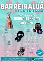Cartaz Festa em honra de Nossa Senhora da Lapa 2026 - Barreiralva