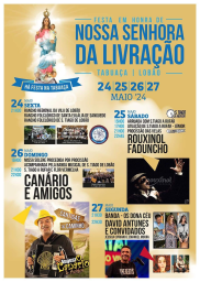 Cartaz Festa em Honra de Nossa Senhora da Livração 2024 - Lobão