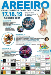 Cartaz Festa em Honra de Nossa Senhora da Memória 2024 - Areeiro