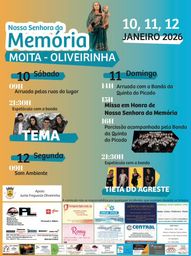 Cartaz Festa em honra de Nossa Senhora da Memória 2026 - Moita