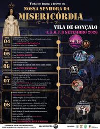 Cartaz Festa em honra de Nossa Senhora da Misericórdia 2026 - Vila de Gonçalo