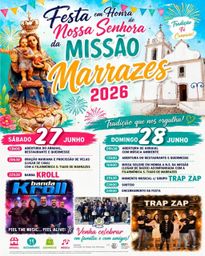 Cartaz Festa em honra de Nossa Senhora da Missão 2026 - Marrazes