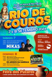 Cartaz Festa em Honra de Nossa Senhora da Natividade 2024 - Rio de Couros