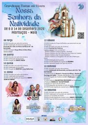 Cartaz Festa em honra de Nossa Senhora da Natividade 2026 - Pedrouços