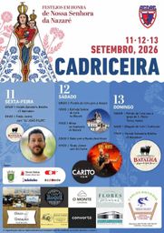 Cartaz Festa em honra de Nossa Senhora da Nazaré 2026 - Cadricieira