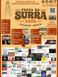 Cartaz Festa em honra de Nossa Senhora da Nazaré 2026 - Palhais