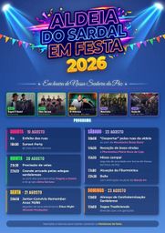 Cartaz Festa em honra de Nossa Senhora da Paz 2026 - Aldeia do Sardal