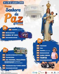 Cartaz Festa em honra de Nossa Senhora da Paz 2026 - Póvoa de Santa Iria