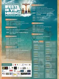 Cartaz Festa em honra de Nossa Senhora da Paz e Santo Marinho 2026 - Vila Marim