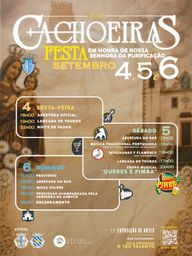 Cartaz Festa em honra de Nossa Senhora da Purificação 2026 - Cachoeiras