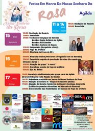 Cartaz Festa em honra de Nossa Senhora da Rosa 2026 - Agilde