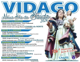 Cartaz Festa em Honra de Nossa Senhora da Saude 2024 - Vidago