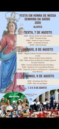 Cartaz Festa em honra de Nossa Senhora da Saúde 2026 - Alvites