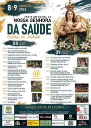 Cartaz Festa em honra de Nossa Senhora da Saúde 2026 - Caldas do Moledo