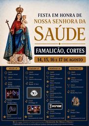 Cartaz Festa em honra de Nossa Senhora da Saúde 2026 - Famalicão