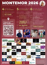 Cartaz Festa em honra de Nossa Senhora da Saúde 2026 - Montemor