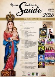 Cartaz Festa em honra de Nossa Senhora da Saúde 2026 - Urgeira
