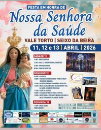 Cartaz Festa em honra de Nossa Senhora da Saúde 2026 - Vale Torto