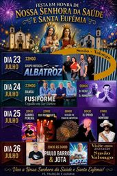 Cartaz Festa em honra de Nossa Senhora da Saúde e Santa Eufémia 2026 - Susão