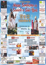 Cartaz Festa em honra de Nossa Senhora da Saúde e São Luís 2026 - Asseca
