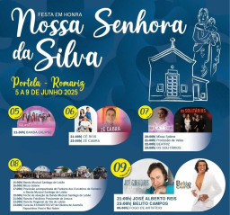 Cartaz Festa em Honra de Nossa Senhora da Silva 2025 - Romariz