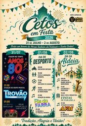 Cartaz Festa em honra de Nossa Senhora da Visitação e Santa Isabel 2026 - Cetos