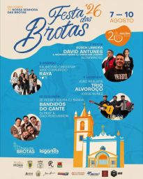 Cartaz Festa em honra de Nossa Senhora das Brotas 2026 - Brotas