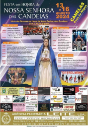 Cartaz Festa em Honra de Nossa Senhora das Candeias 2024 - Canelas
