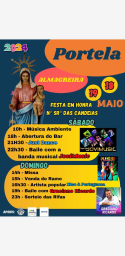 Cartaz Festa em Honra de Nossa Senhora das Candeias 2024 - Portela