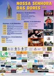 Cartaz Festa em Honra de Nossa Senhora das Dores 2024 - Milheirós de Poiares