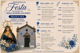 Cartaz Festa em honra de Nossa Senhora das Dores 2026 - Esposade