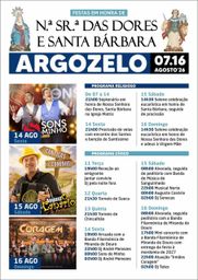Cartaz Festa em honra de Nossa Senhora das Dores e Santa Bárbara 2026 - Argozelo