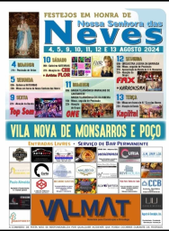 Cartaz Festa em Honra de Nossa Senhora das Neves 2024 - Anadia