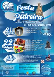 Cartaz Festa em honra de Nossa Senhora das Neves 2026 - Pedreira