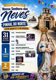 Cartaz Festa em honra de Nossa Senhora das Neves 2026 - Pinhal do Norte