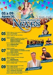 Cartaz Festa em honra de Nossa Senhora das Neves 2026 - Rendufe