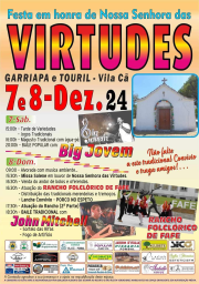 Cartaz Festa em Honra de Nossa Senhora das Virtudes 2024 - Vila Cã