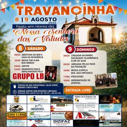 Cartaz Festa em honra de Nossa Senhora das Virtudes 2026 - Travancinha