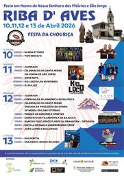 Cartaz Festa em honra de Nossa Senhora das Vitórias e São Jorge 2026 - Riba d'Aves