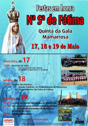Cartaz Festa em Honra de Nossa Senhora de Fátima 2024 - Mamarrosa