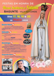 Cartaz Festa em Honra de Nossa Senhora de Fátima 2024 - Vila do Conde