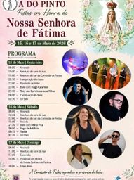 Cartaz Festa em honra de Nossa Senhora de Fátima 2026 - A do Pinto