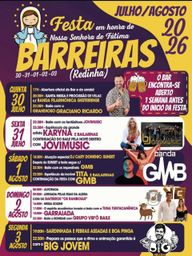 Cartaz Festa em honra de Nossa Senhora de Fátima 2026 - Barreiras