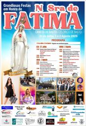 Cartaz Festa em honra de Nossa Senhora de Fátima 2026 - Canedo de Basto