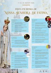 Cartaz Festa em honra de Nossa Senhora de Fátima 2026 - Sapardos