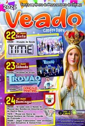 Cartaz Festa em honra de Nossa Senhora de Fátima 2026 - Veado