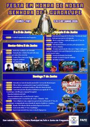 Cartaz Festa em honra de Nossa Senhora de Guadalupe 2026 - Cepães